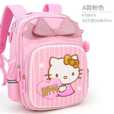 

Hellokitty childrens school bag primary school student 1-3-4 grade shoulder bag girl cute princess backpack KT0047A pink one size