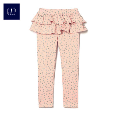 

GAP flagship store female young soft terry cloth printed leggings 354986 pink coral sequins stars 5YRS