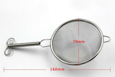 

Stainless Steel Fine Mesh Loose Tea Strainer Leaves Filter with Handle Small 70mm