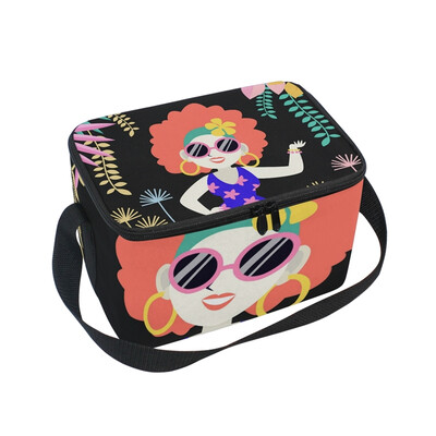 

ALAZA Lunch Box Insulated Lunch Bag Large Cooler Hawaii Woman Tote Bag