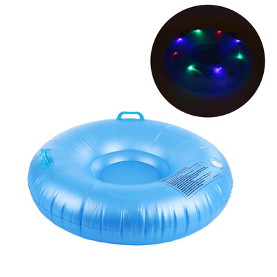 

315 Inch LED Flash Single Rider Inflatable Snow Tube Sled Snow Sledding Slider with 2 Grip Handles