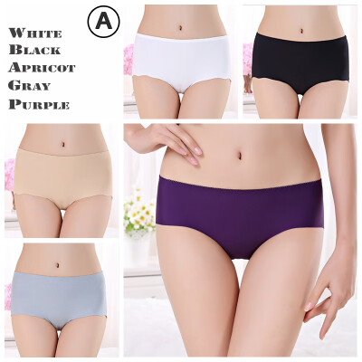 

UNLIMON 5Pcs Plus Size L4XL Women Panties Sexy Mid Waist Briefs