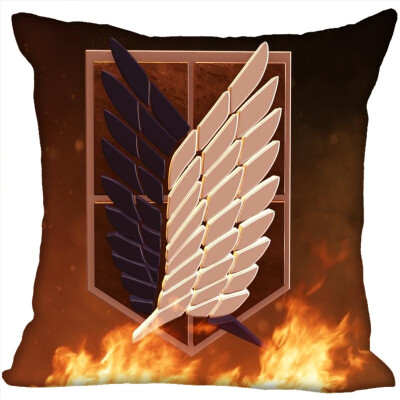 

Attack On Titan Pillow Case High Quality New Years Pillowcase Wedding Decorative Pillow Cover Gift For Children 35x35CM