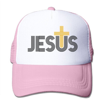 

Oiir Ooiip Jesus Christian Cross Unisex Adjustable Mesh Baseball Cap Dad Trucker Hat