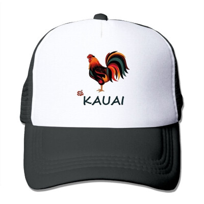 

Hizhogqul Kauai Wild Rooster Trucker Hat Unisex Adult Baseball Mesh Cap Black