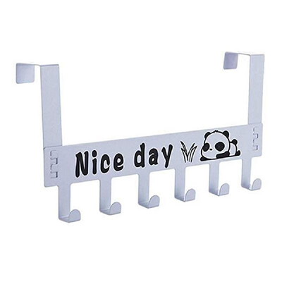 

Strong Iron Hook Bathroom Wall Glue Sticky Magic Door Stainless Steel Hook Creative Cartoon Hook Coat Hook Door Hanger Door Back H