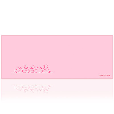 

LESAILES 8003003mm cute scorpion cat pink game esports mouse pad large computer keyboard table pad easy to clean