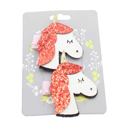 

Cartoon Animal Hair Clip Kid Lovely Glitter Unicorn Hairpin Children Cute Hairgrip Hair Accessories Gift