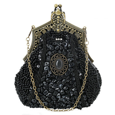

Small Vintage Evening Bag for Women Beaded Sequin Design Ladies Party Handbags women Crossbody Bag for Wedding Party