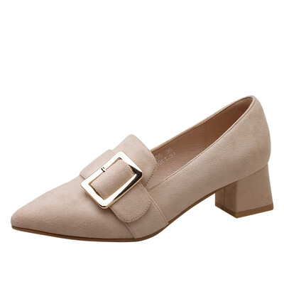 

Womens Shoes Fashion Casual Shoes Genuine Leather Shoes High Heels Shoes For Women Black Apricot Size 35-39