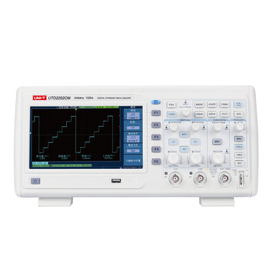 

UNI-T UTD2202CM Dual Channel Digital Storage Oscilloscope 200MHz Bandwidth 1GSs Sample Rate 7"Color Screen Digital Oscilloscope