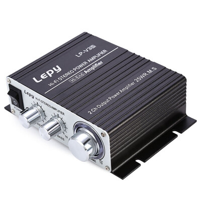 

LP - V3 700W 12V Mini HiFi Stereo Digital Power Amplifier MP3 Car Audio Speaker with 35mm Audio Input