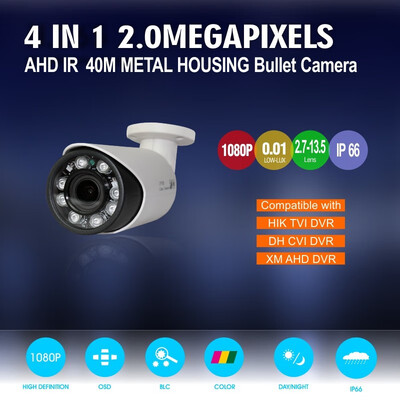 

2MP CCTV Camera 27-135mm Zoom Zoom IR-CUT 8 Array IR LEDs - Infrared Distance 40M