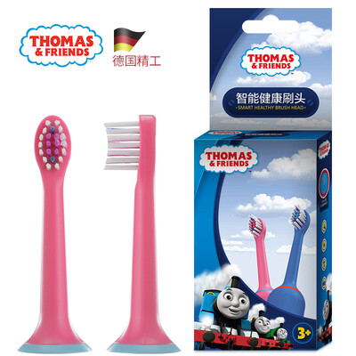 

Thomas&friends THOMAS & FRIENDS childrens electric toothbrush replacement brush head for TC1708 soft hair depth cleaning 2 sticks rose red