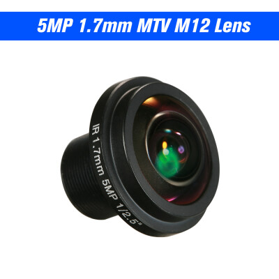 

17mm Fisheye Lens HD 50 Megapixel M12 Mount 125" F20 For CCTV IP Camera 180 Degree Wide Angle Panoramic CCTV Camera Lens