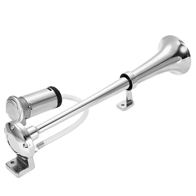 

17 inch Single Trumpet Air Horn 12V Compressor Super Loud 150DB