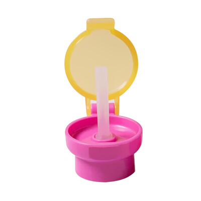 

Baby Straw Lid Portable Converts to Bottle Snap Cap Infant Spill-proof Straw with Cap for Toddles Babies