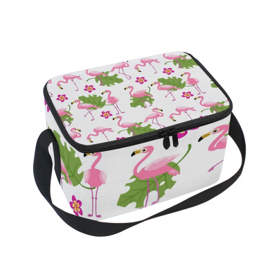 

ALAZA Lunch Box Insulated Swan And Leaves Lunch Bag Large Cooler Tote Bag for Men Women