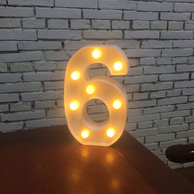 

NeillieN Twenty-six LED alphabetic lights decorative modelling lights plastic alphabetic digital night lightsDecorative lamp
