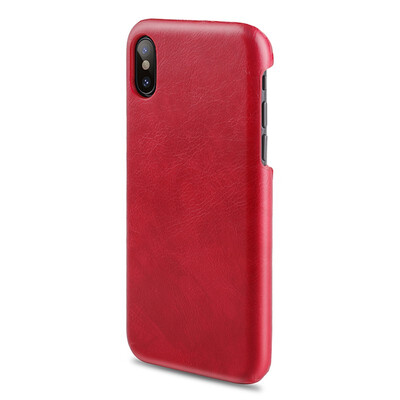 

PU Leather Phone Case for Apple iPhone X  XR  Max Buffalo Skin Texture Cell Phone Case Back Cover Phone Shell