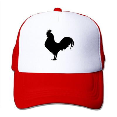 

Black Rooster Art Fashion Baseball Cap for Men&Women Adjustable Mesh Trucker Hat