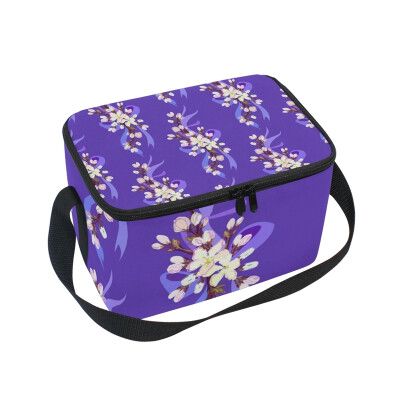 

ALAZA Lunch Box Insulated Sakura Design Lunch Bag Large Cooler Tote Bag for Men Women