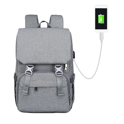 

Large Diaper Bag Water-proof Travel Backpack Multi-functional Nappy Bags With Stroller Strap USB Charging Port Changing Pad Stylis