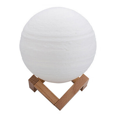 

UpperX 3D Light Print Jupiter Lamp 3 Color Change Pat Sensor Lamp Rechargeable Usb Led Night Light Home Decor Creative Gift