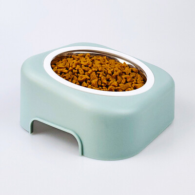 

Pelican Dip Cat Bowl Cat Pot Pet Cat Dog Bowl Dog Pot Cat Teddy Teddy Meal Pot Dip Pet Single Bowl - Light Blue