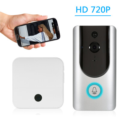 

HD 720P WiFi Smart Wireless Security Doorbell Smart Visual Intercom Recording Video Door Phone Night Vision Mobile Cruise Remote