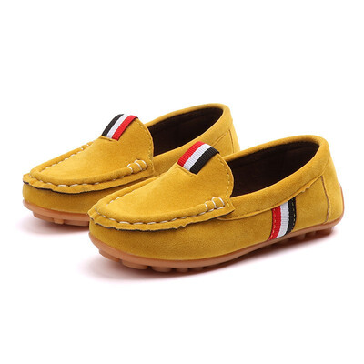 

Boys Slip-on Soft Breathable Shoes 2018 Autumn Kids Flock PU Leather Casual Shoes Boys Loafers All Sizes 21-36
