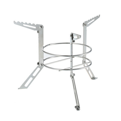 

Portable Stainless Steel Camping Stove Stand Outdoor Alcohol Stove Rack Legs Support Cooking Equipment Accessory