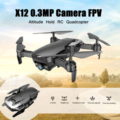 

Dongmingtuo X12 03MP Camera WiFi FPV Drone Altitude Hold One Key return RC Quadcopter