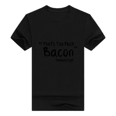 

Funny Bacon Thats Too Much Bacon Said Nobody Ever Youth T-Shirt