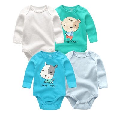 

Long Sleeve Baby Boys Clothes Newborn Bodysuits Clothing Sets 4PCS Roupa de bebe Unicorn Baby Girls Clothes Rompers 0-12M Purple