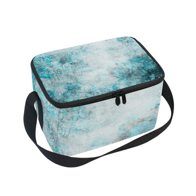 

ALAZA Lunch Box Insulated Lunch Bag Large Cooler Tote Bag Blue Painting for Men Women Girls Boys