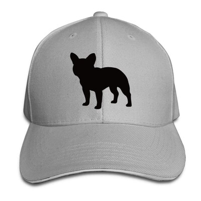 

zengjiansm French Bulldog Cute Puppy Sandwich Cap Adjustable Hat Red