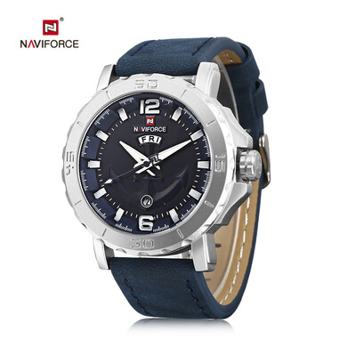 

NAVIFORCE 9122 Male Quartz Watch Date Day Display Men Wristwatch