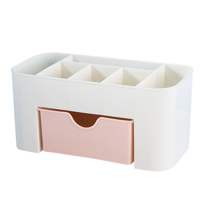 

Saving Space Desktop Cosmetic Makeup Storage Drawer Type Box 6 Grids Brush Lipstick Holder Green