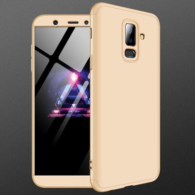

MOONCASE Samsung A6 Plus 2018 three-section all-inclusive shield - gold
