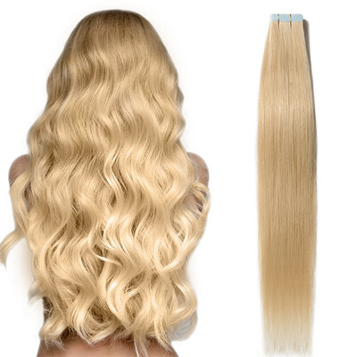 

12-24 inch Women Human Tape In Skin Weft Real Hair Extensions TAPE HUMAN HAIR 100 Brazilian Virgin Hair