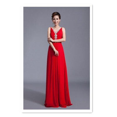 

2018 autumn&winter new wedding dress bridesmaid dress performance clothing toast clothing ladies gathering