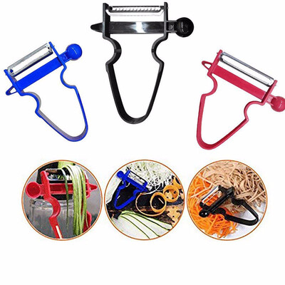 

3 Set Multi-Function Three-Piece Paring Knife Grater Slice Vegetable Peeler Kitchen Gadgets Accessories