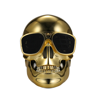 

Unique Design Personalized Wireless Skull Head Speaker Perfect Sound Stylish Decoration Mini BT Stereo-speaker