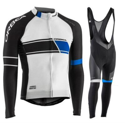 

2018 pro team Orbea winter thermal fleece cycling jersey bicycle clothing set ropa ciclismo invierno MTB bike jersey bib pants kit