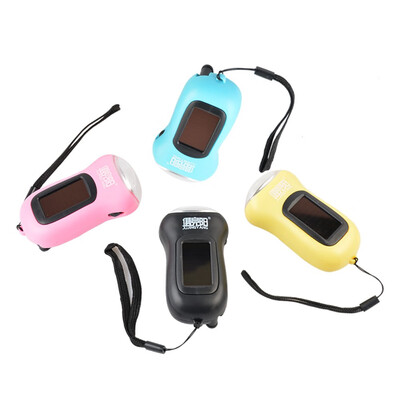 

Manual power generation mini 1W led flashlight solar flashlight