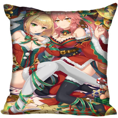 

Fairy Tail Pillow Cover Bedroom Home Office Decorative Pillowcase Square Zipper Pillow Cases Satin Fabric No Fade