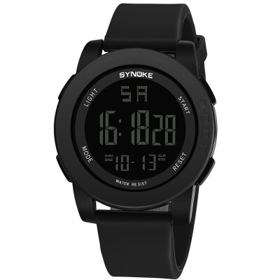 

SYNOKE 9003 Sport Watch LED Digital Watch Alarm Luminous Second Timing Daily Waterproof Sport Band