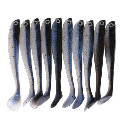 

A FISH LURE Soft Fishing Lures T Tail Simulation Baits 10pcs