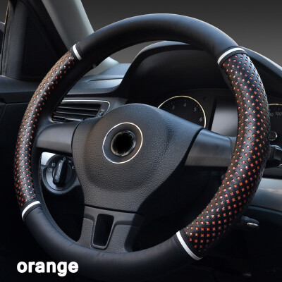 

Car interioraccessories comfortable Multi-color 363840cm Car Steering Wheel Cover Micro Fiber Leather Antiskid protection